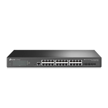TP-Link JetStream™ 24-Port Gigabit and 4-Port 10GE SFP+ L2+ Managed Switch with 24-Port PoE+ (TL-SG3428XMP)